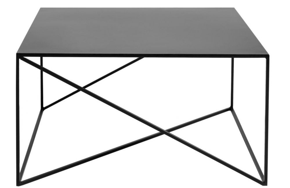 Nordic Design Černý kovový konferenční stolek Mountain 80 x 80 cm - Designovynabytek.cz