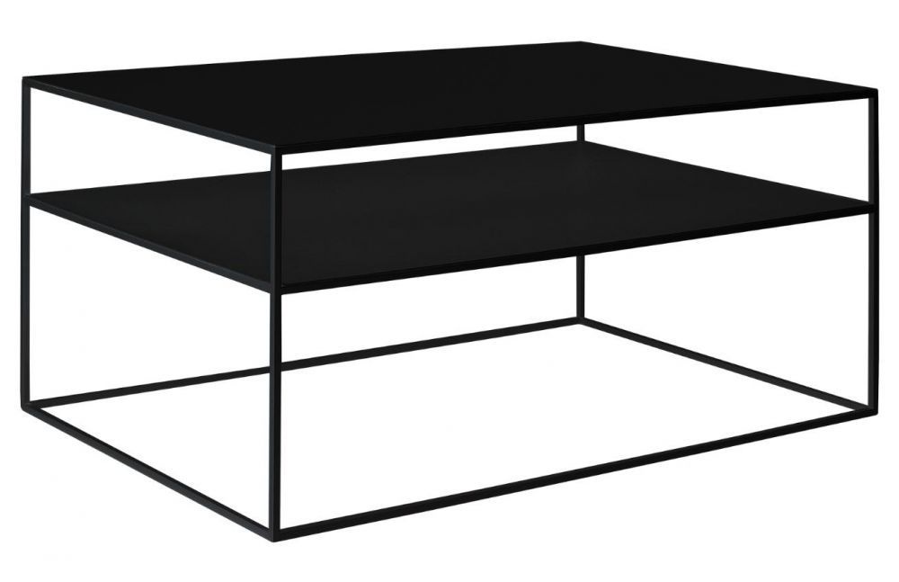 Nordic Design Černý kovový konferenční stolek Moreno II. 100 x 60 cm - Designovynabytek.cz