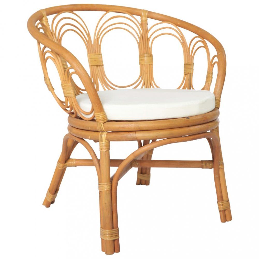 Jídelní židle přírodní ratan / plátno Dekorhome Hnědá - DEKORHOME.CZ