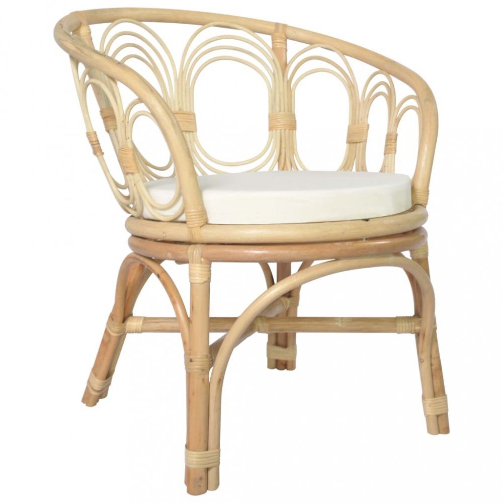Jídelní židle přírodní ratan / plátno Dekorhome Přírodní - DEKORHOME.CZ