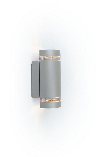LUTEC 5604023112 FOCUS venkovní nástěnné svítidlo GU10 2x35W IP44 matné  stříbro - Svítidla FEIM