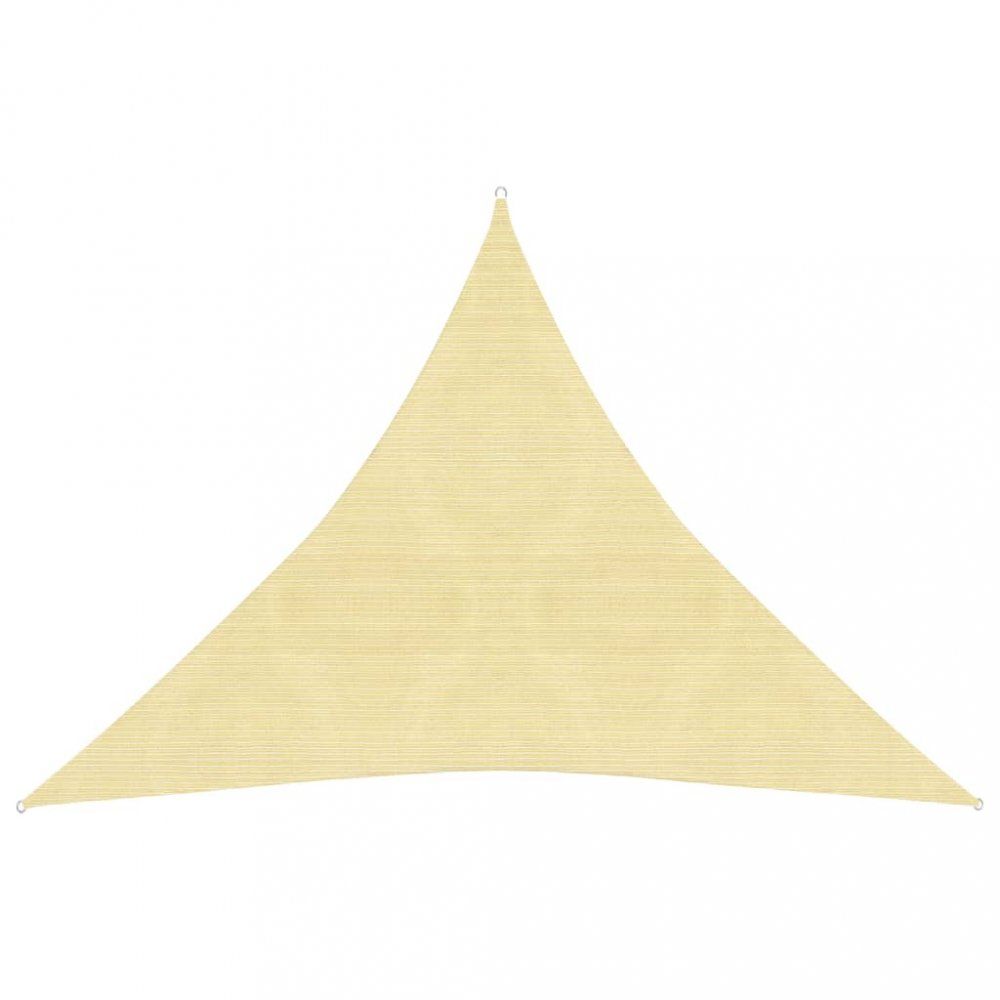 Stínící plachta trojúhelníková HDPE 3 x 3 x 3 m Dekorhome Béžová - DEKORHOME.CZ