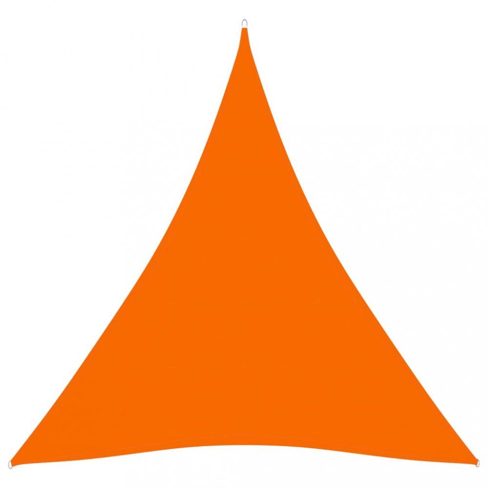 Stínící plachta trojúhelníková 4x4x4 m oxfordská látka Dekorhome Oranžová - DEKORHOME.CZ