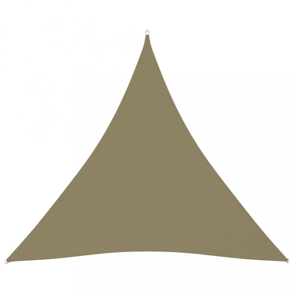 Stínící plachta trojúhelníková 4x4x4 m oxfordská látka Dekorhome Béžová - DEKORHOME.CZ
