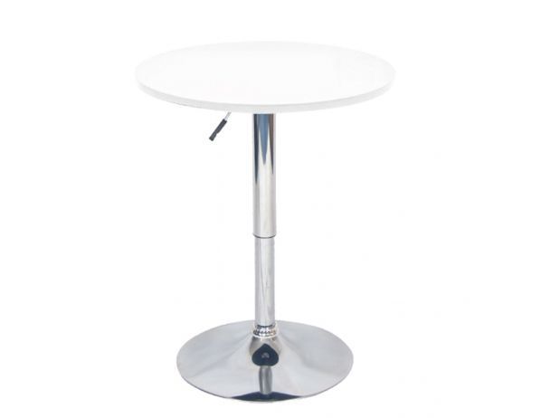 Bílý barový stůl s nastavitelnou výškou, BRANY NEW - FORLIVING