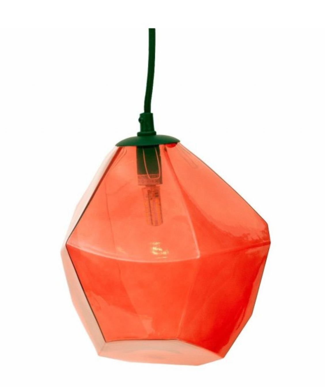 Pureo Červené závěsné svítidlo ML7008 Jevelo, 25x23 cm - MUJ HOUSE.cz