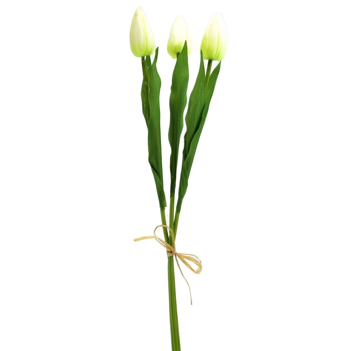 Umělá kytice tulipánů krémová, 50 cm - 4home.cz