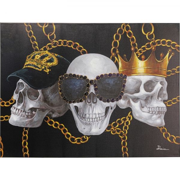 Obraz na plátně Skull Gang 90x120cm - KARE
