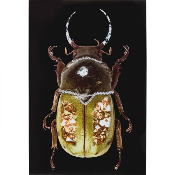 Skleněný obraz Shiney Dung Beetle 80x120cm - KARE