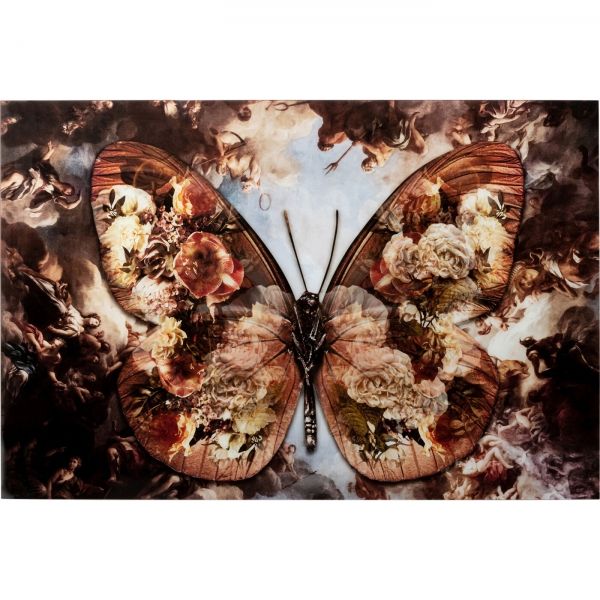 Skleněný obraz Mytologický Motýl 150x100cm - KARE