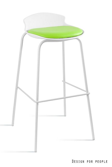 Barová židle Duke bílá zelená   - 96design.cz