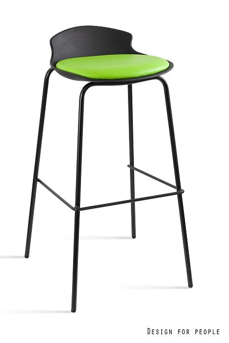 Barová židle Duke černá zelená  - 96design.cz