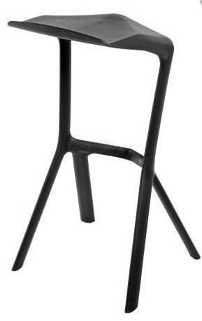 Barová židle MU inspirovaná Miura černá  - 96design.cz