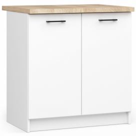 Ak furniture Kuchyňská skříňka Olivie S 80 cm 2D bílá