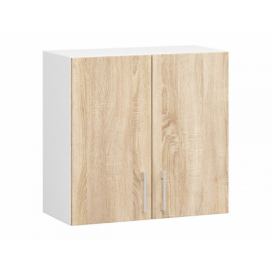 Avord Kuchyňská závěsná skříňka W 60 cm D2 Artus bílá/sonoma