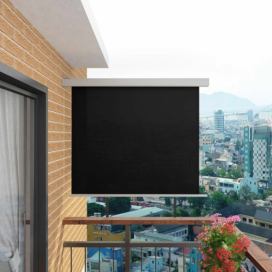 Balkonová zástěna 150x200 cm Dekorhome Černá
