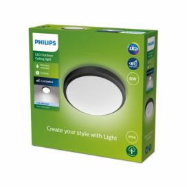Philips 8719514417892 Doris venkovní stropní svítidlo LED 6W/640lm 4000K IP54 černá