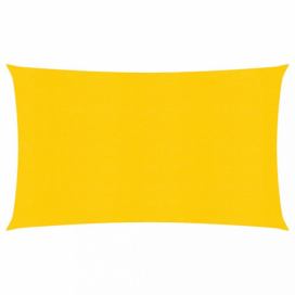 Stínící plachta obdélníková HDPE 2 x 5 m Dekorhome Žlutá