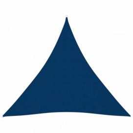 Stínící plachta trojúhelníková 4x4x4 m oxfordská látka Dekorhome Modrá