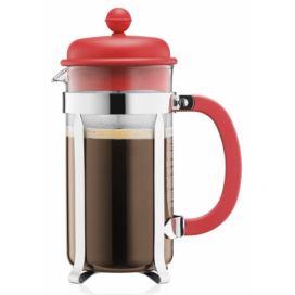 French press BODUM® CAFFETTIERA na 8 šálků 1 000 ml, červený