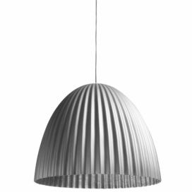 Nordic Design Stříbrné kovové závěsné světlo Liss 50 cm