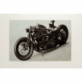 Skleněný obraz Motorka Cruiser (přestavba Harley-Davidson)120x80cm