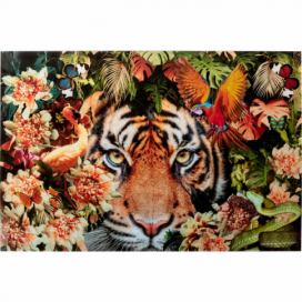 Skleněný obraz Tygr na lovu 150x100cm