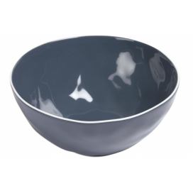 Tmavě modrá porcelánová miska Kave Home Pontis 23 cm