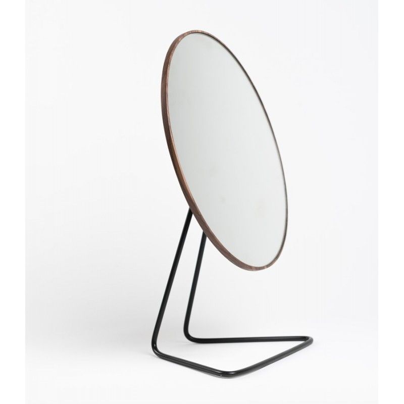 DVORO Luxusní stolní kosmetické zrcadlo Vanity walnut 27cm - NP-DESIGN, s.r.o.