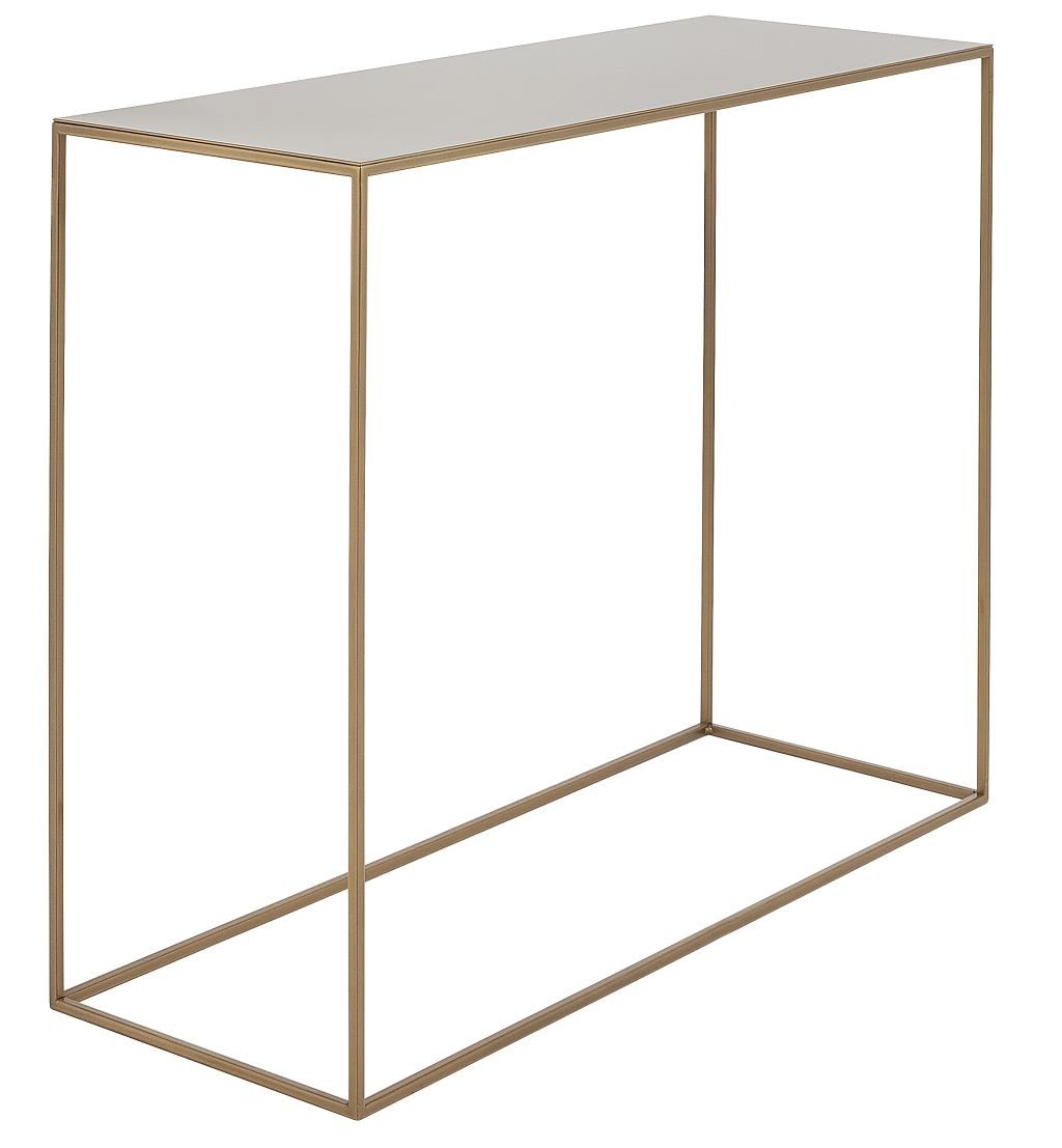 Nordic Design Zlatý kovový toaletní stolek Moreno 100 x 35 cm - Designovynabytek.cz