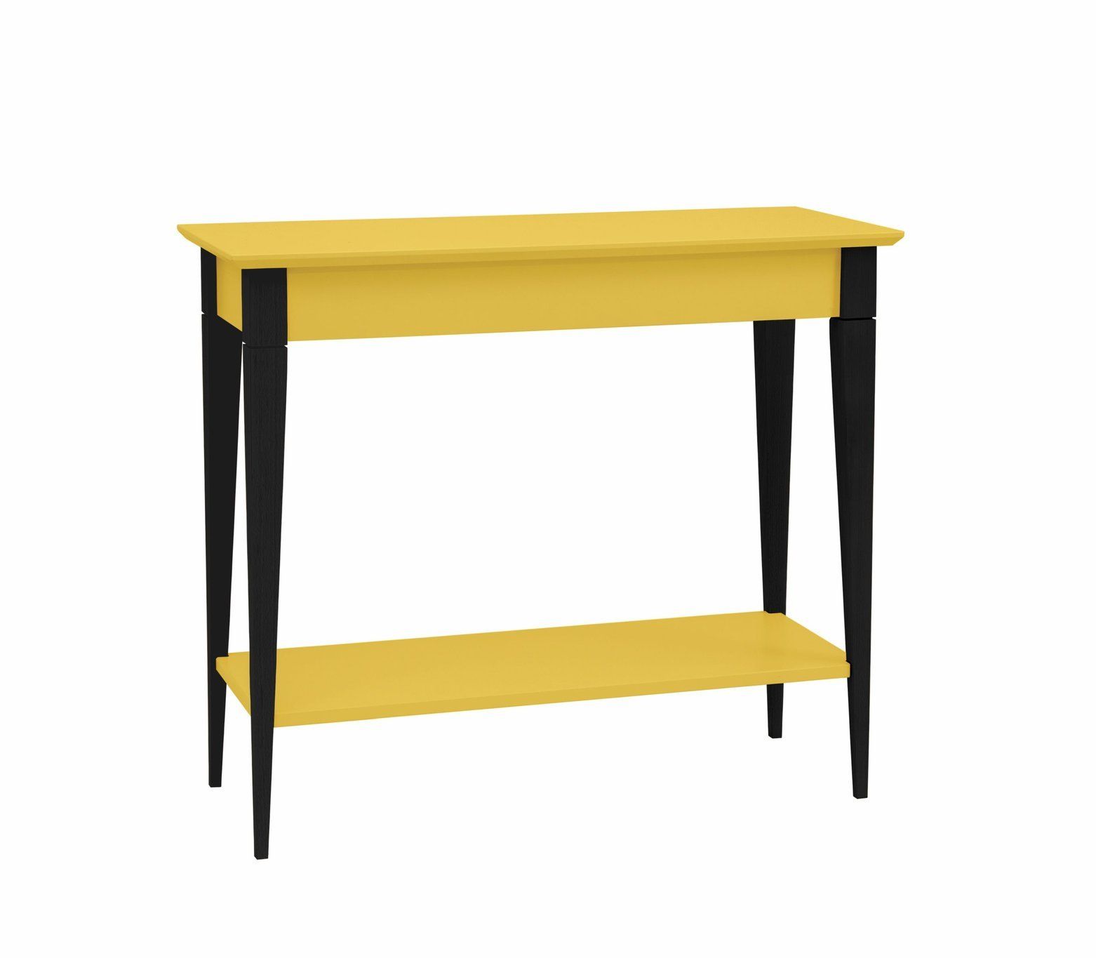 Ragaba Konzolový stolek Svante III, 105x35x74 cm, žlutá/černá - MUJ HOUSE.cz