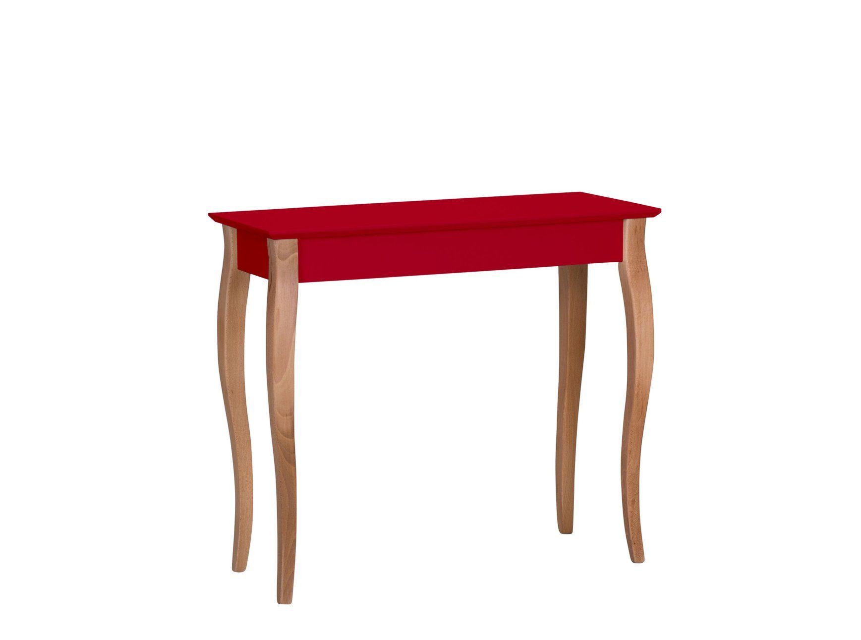 Ragaba Konzolový stolek Erland II, 85x35x74 cm, červená/přírodní - MUJ HOUSE.cz