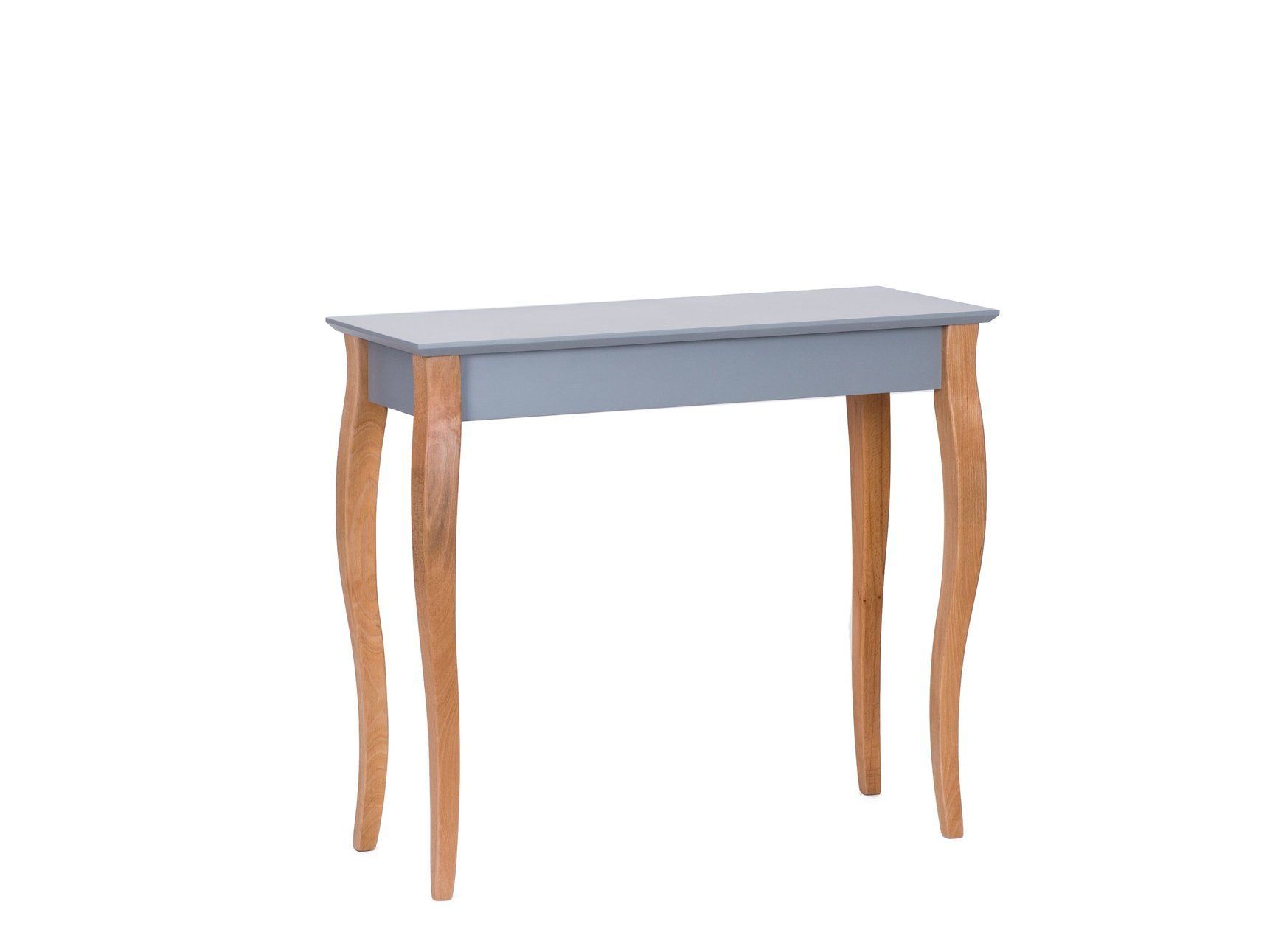 Ragaba Konzolový stolek Erland II, 85x35x74 cm, tmavě šedá/přírodní - MUJ HOUSE.cz