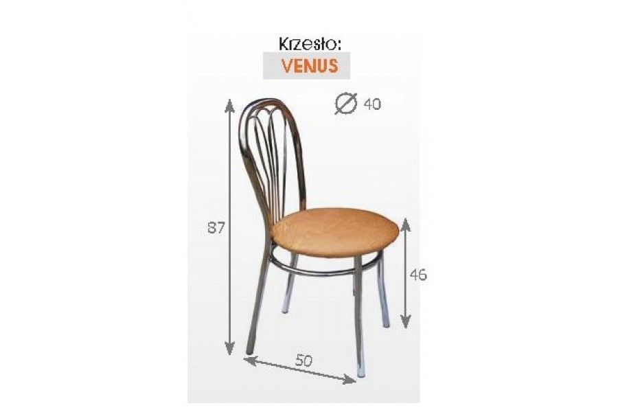 Metpol Jídelní židle Venus Metpol 87 x 50 x 46 cm Barva: satyna - DAKA nábytek