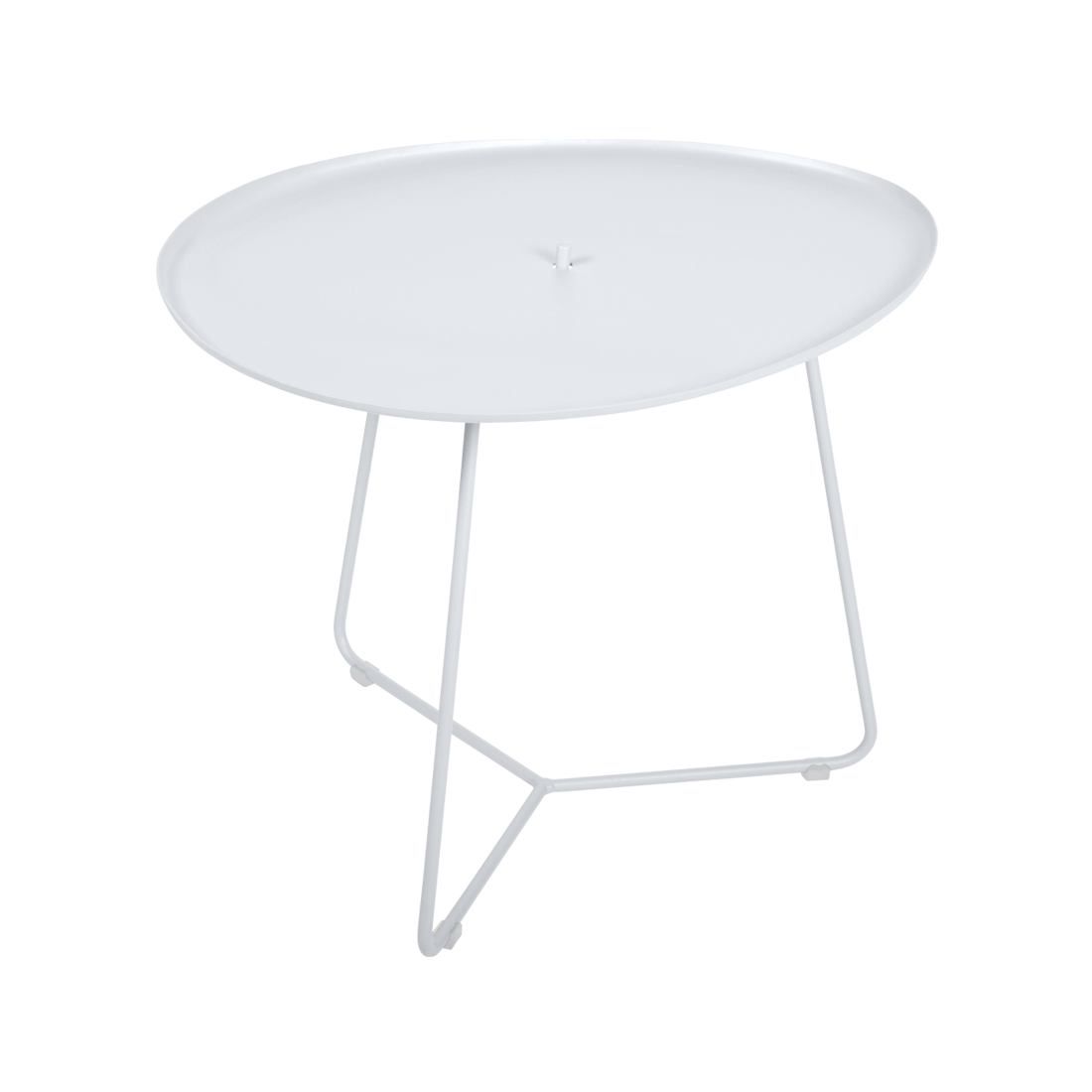 Bílý kovový konferenční stolek Fermob Cocotte 44 x 55 cm - Designovynabytek.cz