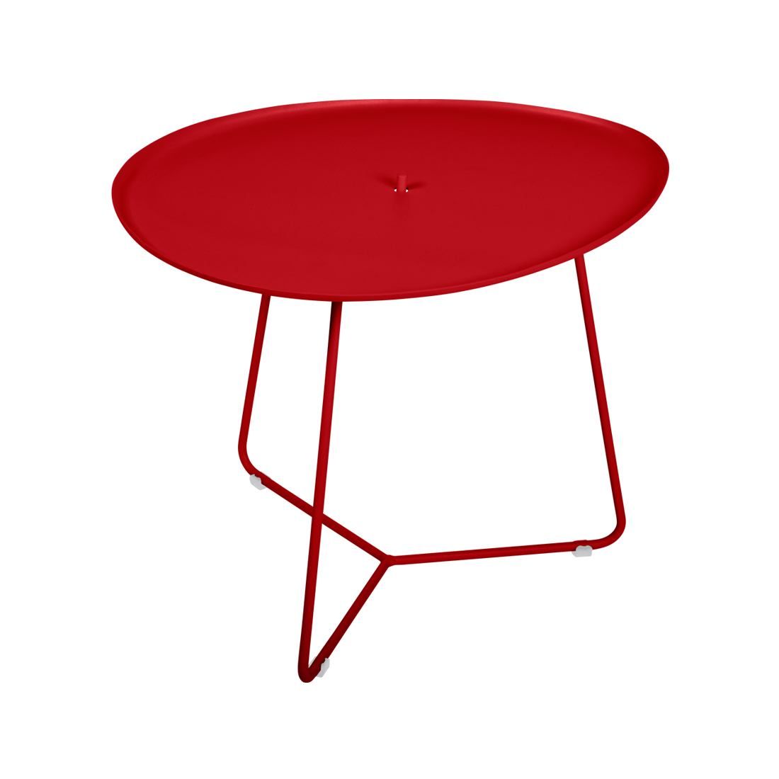 Makově červený kovový konferenční stolek Fermob Cocotte 44 x 55 cm - Designovynabytek.cz