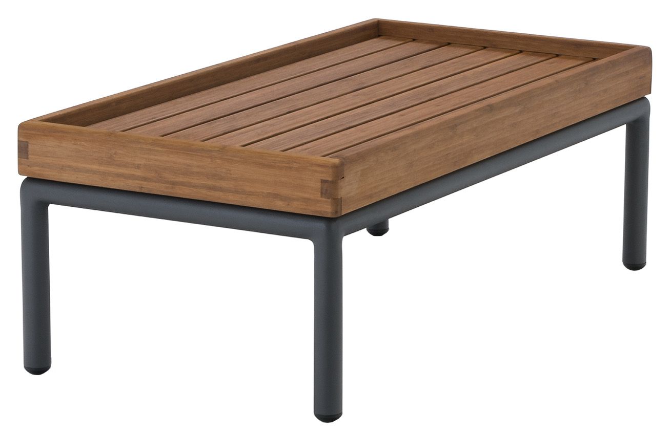 Přírodní bambusový zahradní konferenční stolek HOUE Level 40,5 x 81 cm - Designovynabytek.cz