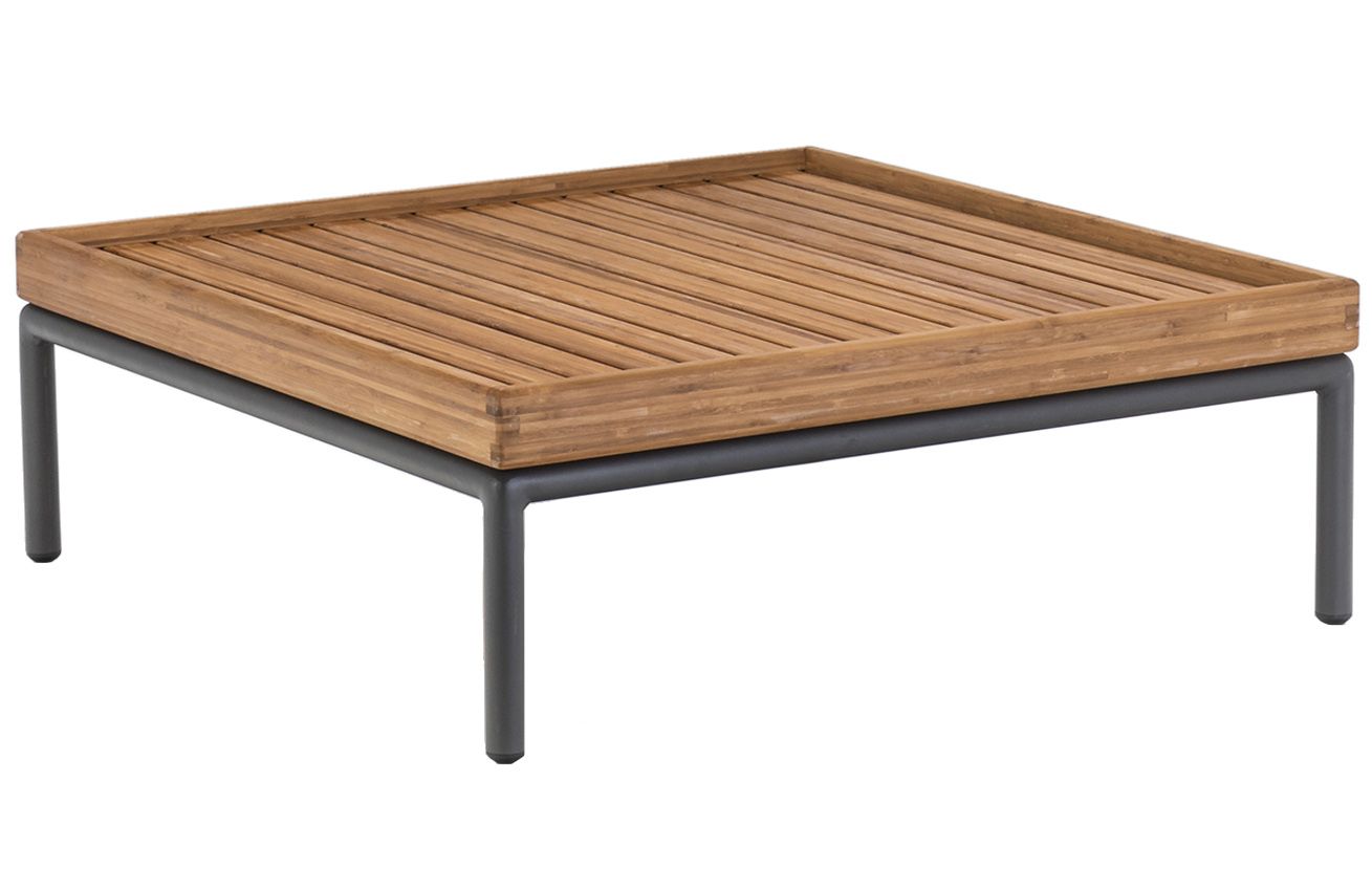 Přírodní bambusový zahradní konferenční stolek HOUE Level 81 x 81 cm - Designovynabytek.cz