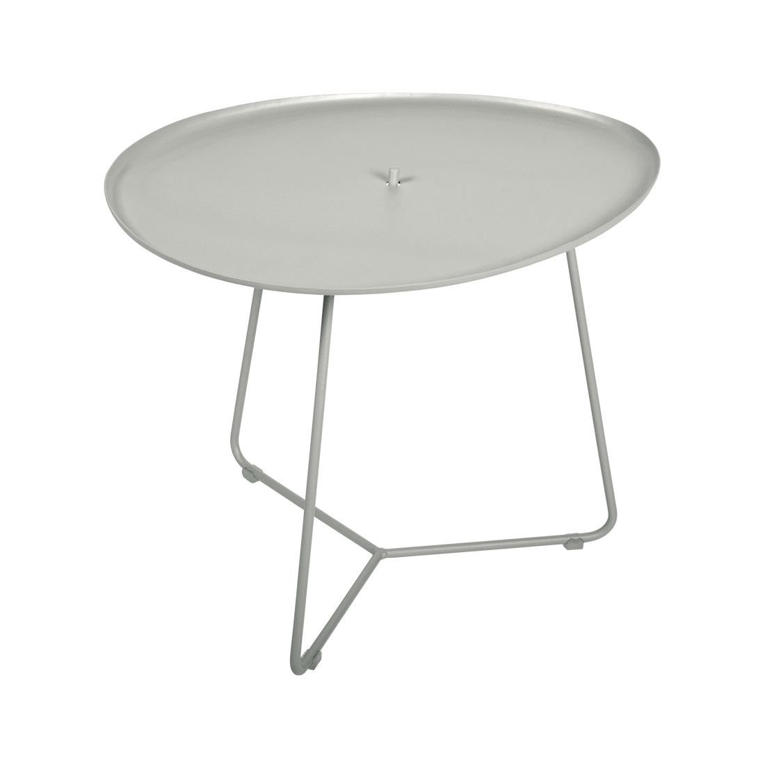 Světle šedý kovový konferenční stolek Fermob Cocotte 44 x 55 cm - Designovynabytek.cz