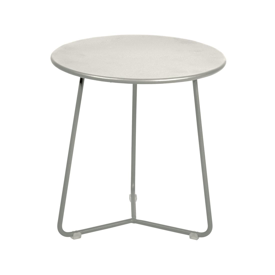 Světle šedý kovový odkládací stolek Fermob Cocotte 34,5 cm - Designovynabytek.cz