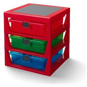 Červený organizér se 3 zásuvkami LEGO® Storage - Favi.cz
