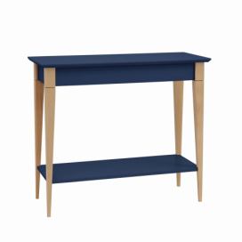 Ragaba Konzolový stolek Svante, 65x35x74 cm, námořní modrá/přírodní
