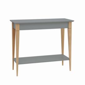 Ragaba Konzolový stolek Svante, 65x35x74 cm, tmavě šedá/přírodní