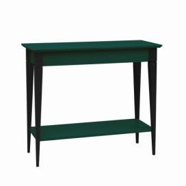 Ragaba Konzolový stolek Svante II, 85x35x74 cm, lahvově zelená/černá