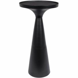 Černý kovový odkládací stolek ZUIVER FLOSS 28 cm