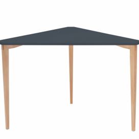 Ragaba Rohový psací/konzolový stolek Lavito, 114x85x75 cm, grafitová/přírodní