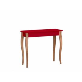 Ragaba Konzolový stolek Erland II, 85x35x74 cm, červená/přírodní