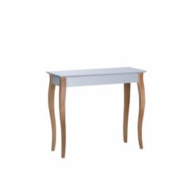 Ragaba Konzolový stolek Erland II, 85x35x74 cm, světle šedá/přírodní