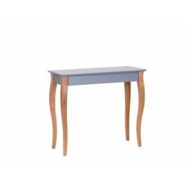 Ragaba Konzolový stolek Erland II, 85x35x74 cm, tmavě šedá/přírodní