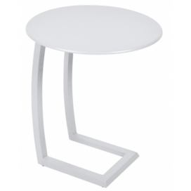 Bílý kovový odkládací stolek Fermob Alizé Ø 48 cm